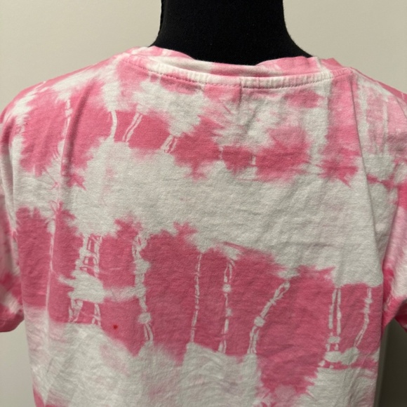 *OLD NAVY* Pink x White Love You More Short Sleeve Shirt Size Medium - Picture 4 of 6